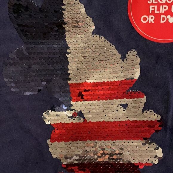 NWT Disney Parks Minnie Mouse Americana Sequin Top - Picture 4 of 4